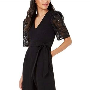 Calvin Klein Women's Short Sleeve V-Neck Jumpsuit